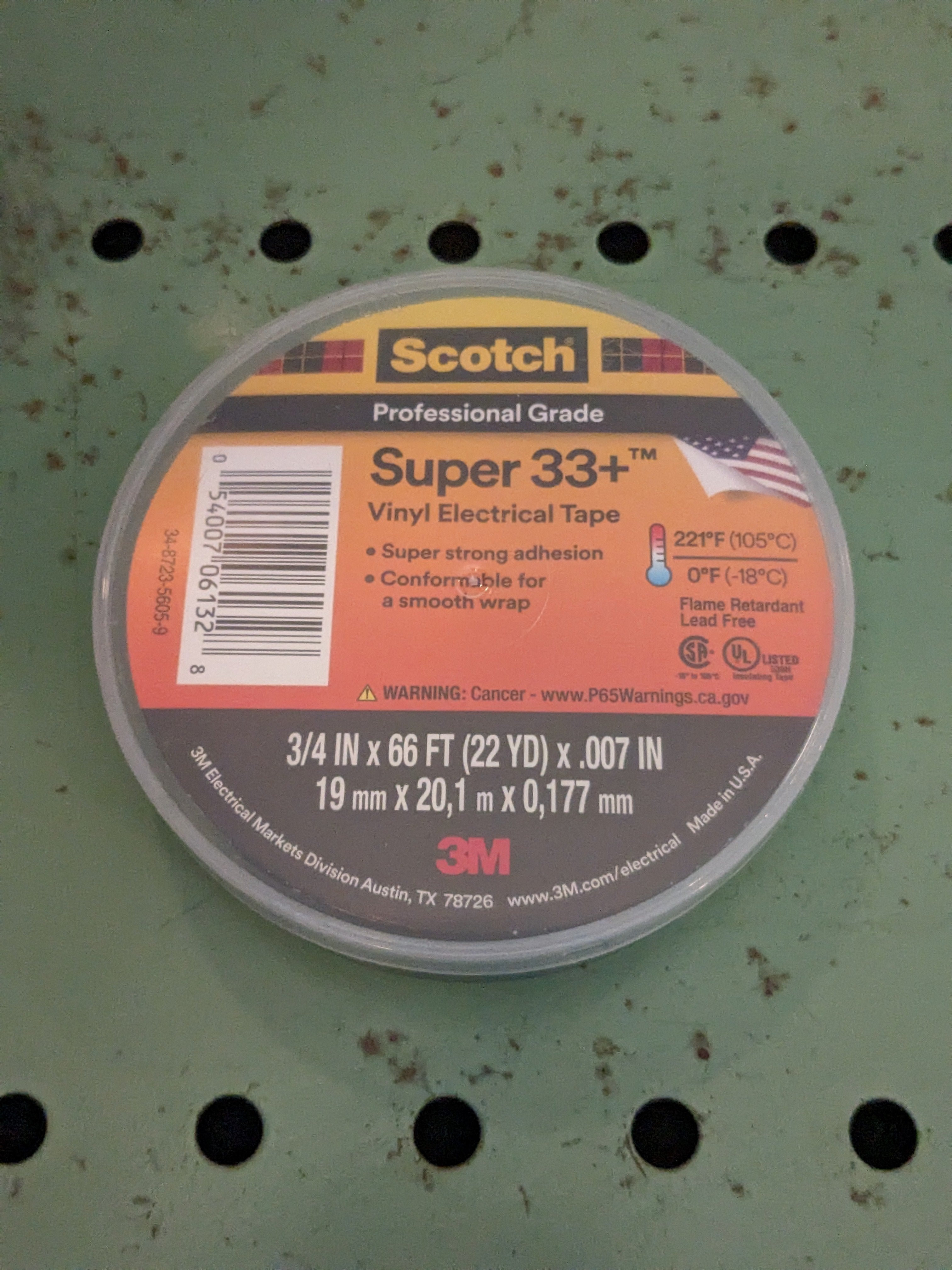 Professional-Quality 3M Scotch-Brand Super 33+ Black Vinyl Electrical ...